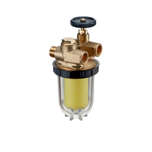 OVENTROP 2120561 Heizölfilter-Zweistrang Oilpur DN 10, Filtereinsatz Siku-Einsat