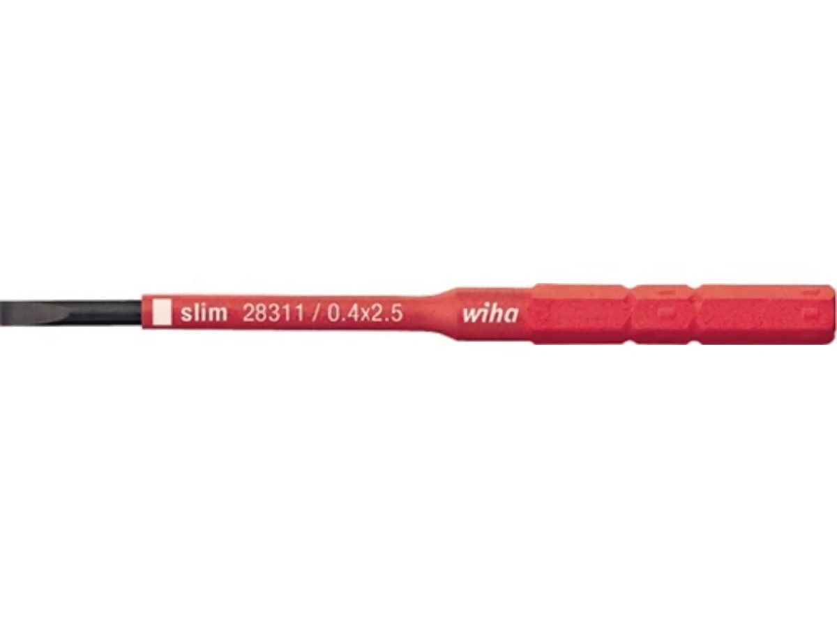 WIHA 34580 Wechselklinge SlimBit electric Schlitz 4 x 75 mm VDE isoliert