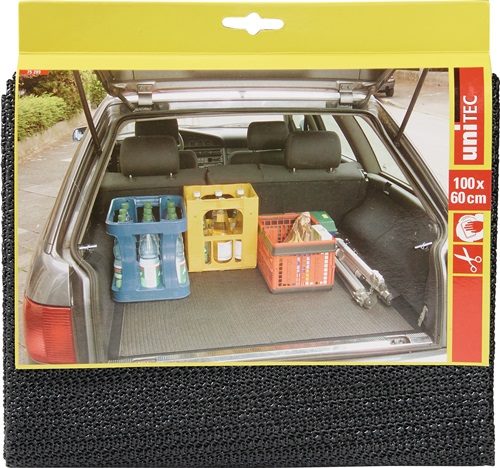 UNITEC  Kofferraummatte  PVC grau zuschneidbar, rutschhemmend L60xB100 cm
