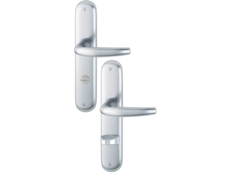 HOPPE 2791619 Langschildgarnitur Atlanta 1530/273P Aluminium F1 SK/OL 78 mm DIN 