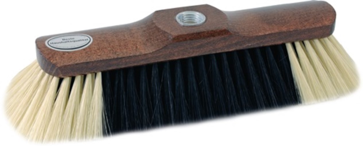 SOREX 32830 Besen  Rosshaarmischung Länge 280 mm braun lackiert mit Gewinde