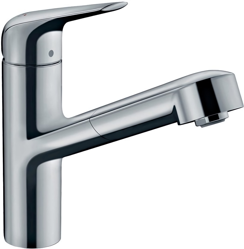 HANSGROHE 71814000 Einhebel-Spültischmischer FOCUS chrom 1jet Ausziehauslauf