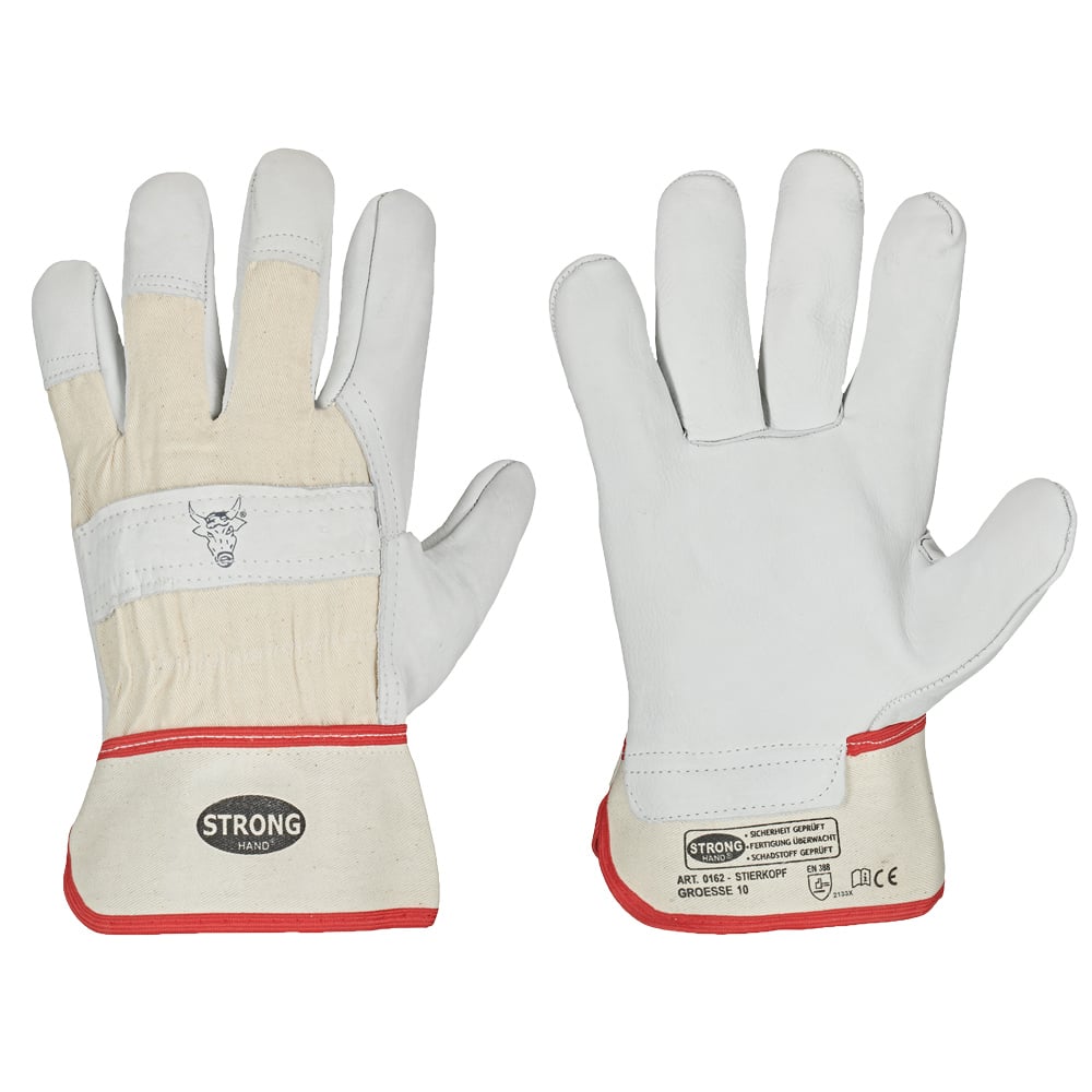 Gr .13 *STIERKOPF* STRONGHAND® HANDSCHUHE naturfarben *STIERKOPF* STRONGHAND® GL