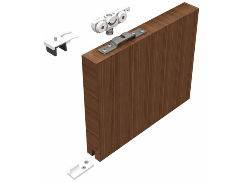 HELM 007361 Schiebetürsystem MK-L 80 80 kg Holztüren ab 20 mm Komplettset