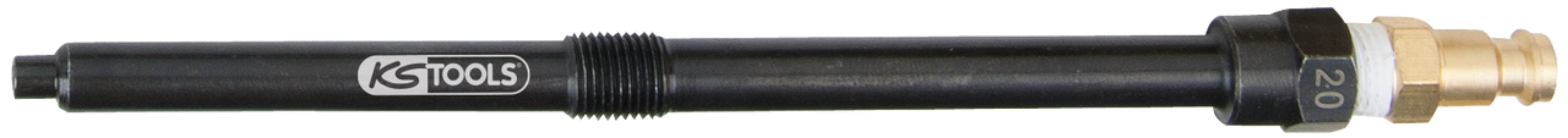 KS Tools 150.3680 Glühkerzen Adapter, M10x1,0 mit Außengewinde, Länge 175 mm