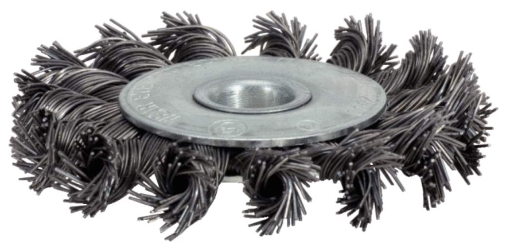 KS Tools 340.0045 Rostfreie Stahldrahtrundbürste 0,5mm, Ø 100mm