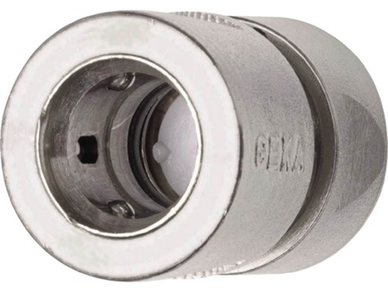 GEKA 46.0741 Schlauchstück Wasserstop GEKA plus Messing vernickelt Schlauchgröße