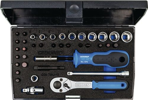 GEDORE 1815660 Steckschlüssel-Satz D 20 TMU-10 40-teilig 1/4 '' Schlüsselweiten
