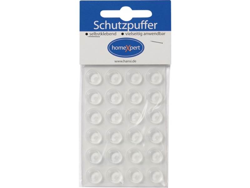 Schutzpuffer 12,7 mm Kunststoff transparent Koni selbstklebend