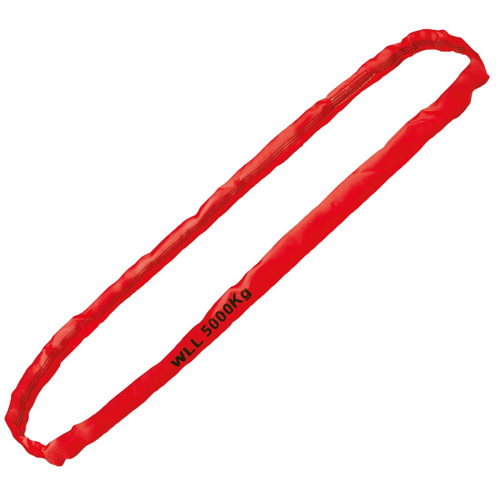 Gr .6 Meter RUNDSCHLINGE, WLL 5000 kg, ROT rot roundsling, WLL 5000 kg, RED
