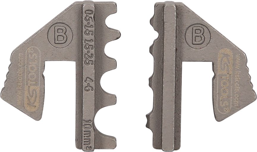 KS Tools 115.1416 Paar Crimp-Einsätze für nicht isolierte Kabelösen