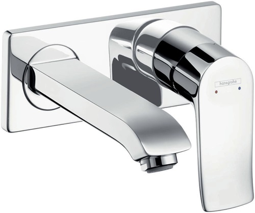 HANSGROHE 31085000 Fertigmontageset METRIS chrom UP, Auslauf 165mm Einhebel-Wasc