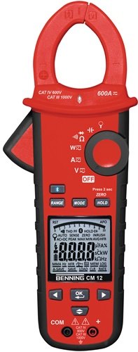 BENNING 044680 Stromzangenmultimeter CM 12 10 mA - 600 A AC/DC CAT IV 600 V