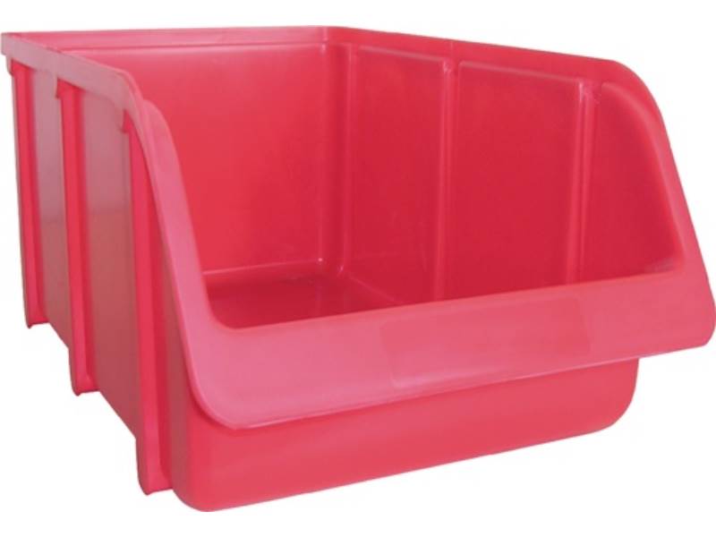HÜNERSDORFF 674100 Sichtlagerkasten  L335/295xB205xH155mm PP rot stapelbar