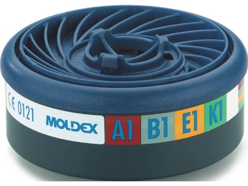 MOLDEX 940001 Gasfilter 940001 EN 14387:2021 A1B1E1K1 passend für 4000 370 738,