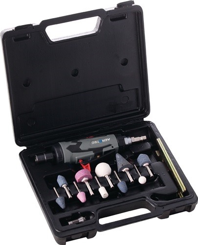 AEROTEC 200656 Druckluftstabschleifer-Set  25000 min-¹ 3 + 6 mm