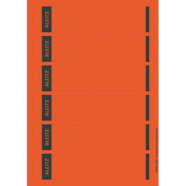 Leitz Ordneretikett 16862025 kurz/schmal Papier rt 150 St./Pack.