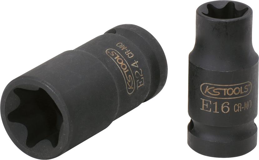 KS Tools 911.0963 1/2'' Torx-E-Kraft-Stecknuss, kurz, E18