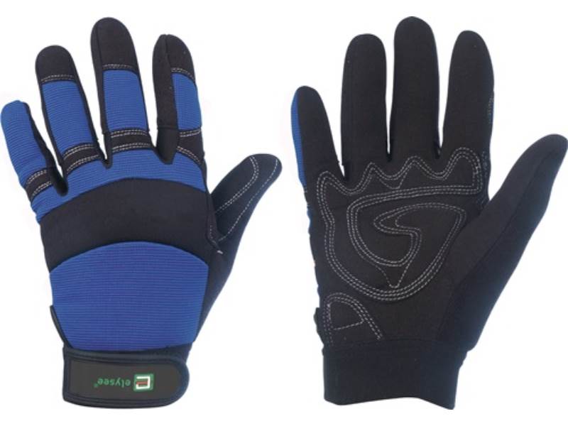 ELYSEE 0870-10 Kunstlederhandschuhe Master Größe 10 schwarz/blau  EN 388 PSA-Kat