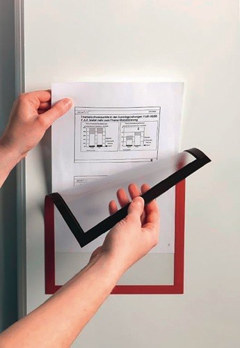 DURABLE 4869-03 Magnetrahmen  DIN A4 rot magnethaftend