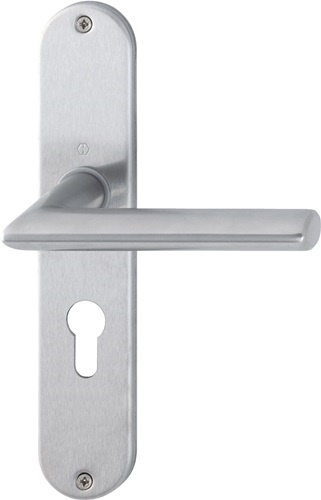 HOPPE 3042741 Langschildgarnitur Stockholm E1140Z/302 Edelstahl F69 PZ 72 mm DIN