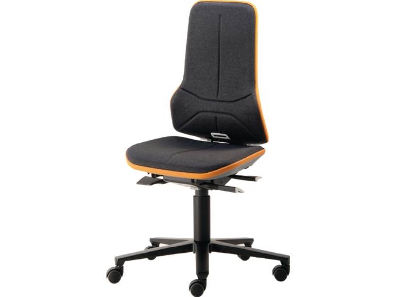 BIMOS 9563-9999-3279 Arbeitsdrehstuhl Neon Rollen ohne Polsterelement orange 450