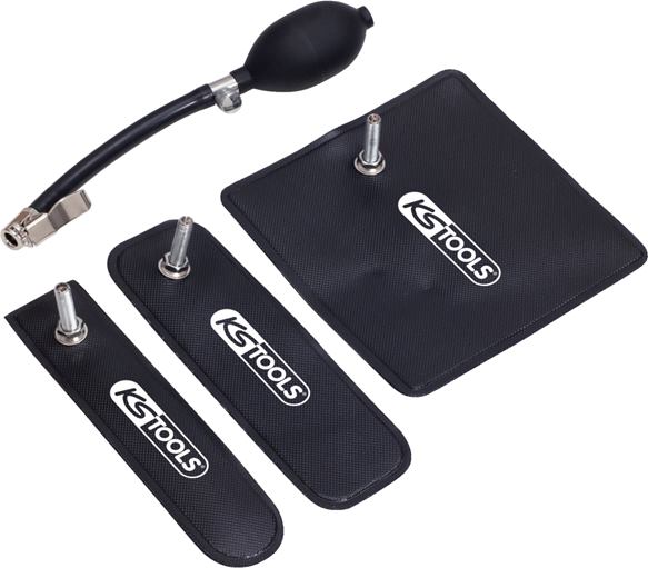 KS Tools 150.1685 Druckkissen-Satz mit Handpumpe, 4-tlg.