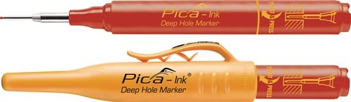 PICA 150/40 Tieflochmarker Pica-Ink rot  mit Teleskopspitze
