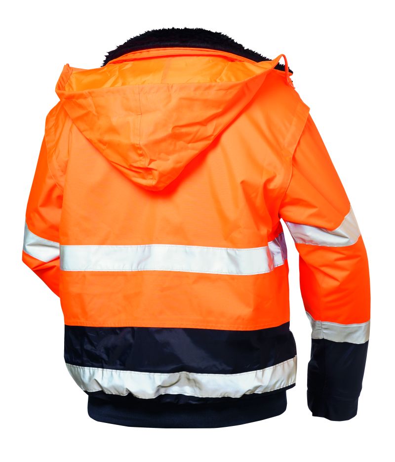 Gr .4XL (70/72) *VOLKER* WARNSCHUTZPILOTJACKE, ORANGE/MARINE orange *VOLKER* HIG
