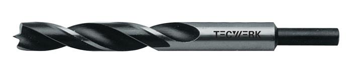 TECWERK 2000863114 Maschinenholzspiralbohrer D.14,0mm Gesamt-L.160mm CV-Stahl TE
