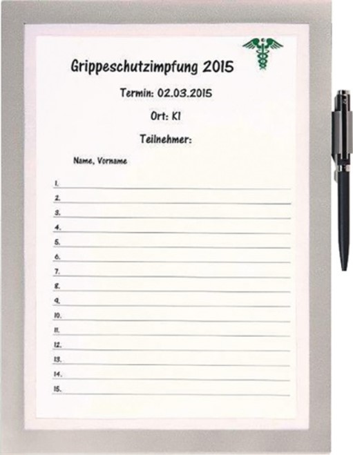 DURABLE 4993-23 Magnetrahmen  DIN A4 silber selbstklebend, Front offen