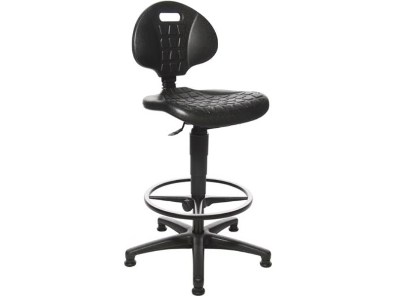 TOPSTAR 72220 PU0T Arbeitsdrehstuhl Tec 20 Bodengleiter+Fußring Polyurethanschau