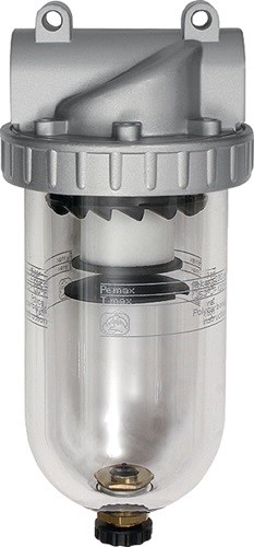 Filter Stand.Gew.mm 30,93 G 1 Zoll BG III 4000l/min RIEGLER Standard · Zentrifugalabscheider mit Sinter-Filterelement · mit Polycarbonatbehälter · Innengewinde Weitere technische Eigenschaften: · A: 90mm · C: 26,5mm · D: 169,9mm · B: 196,4mm