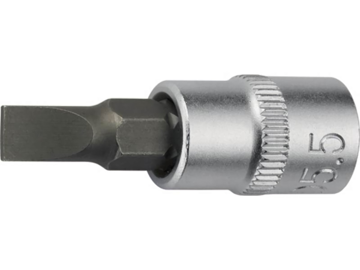 PROMAT  Steckschlüsselein-Satz  1/4 '' Schlitz 5,5 mm Länge 32 mm
