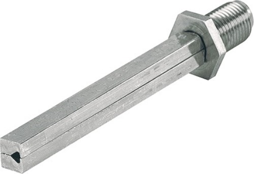HOPPE 6078810 FDW-Profilstift  Vierkant 8 mm Länge 80 mm Eisen verzinkt