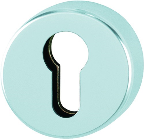 HOPPE 10808281 Schlüsselrosette 42HS Aluminium F1 Schildstärke 10 mm PZ rund