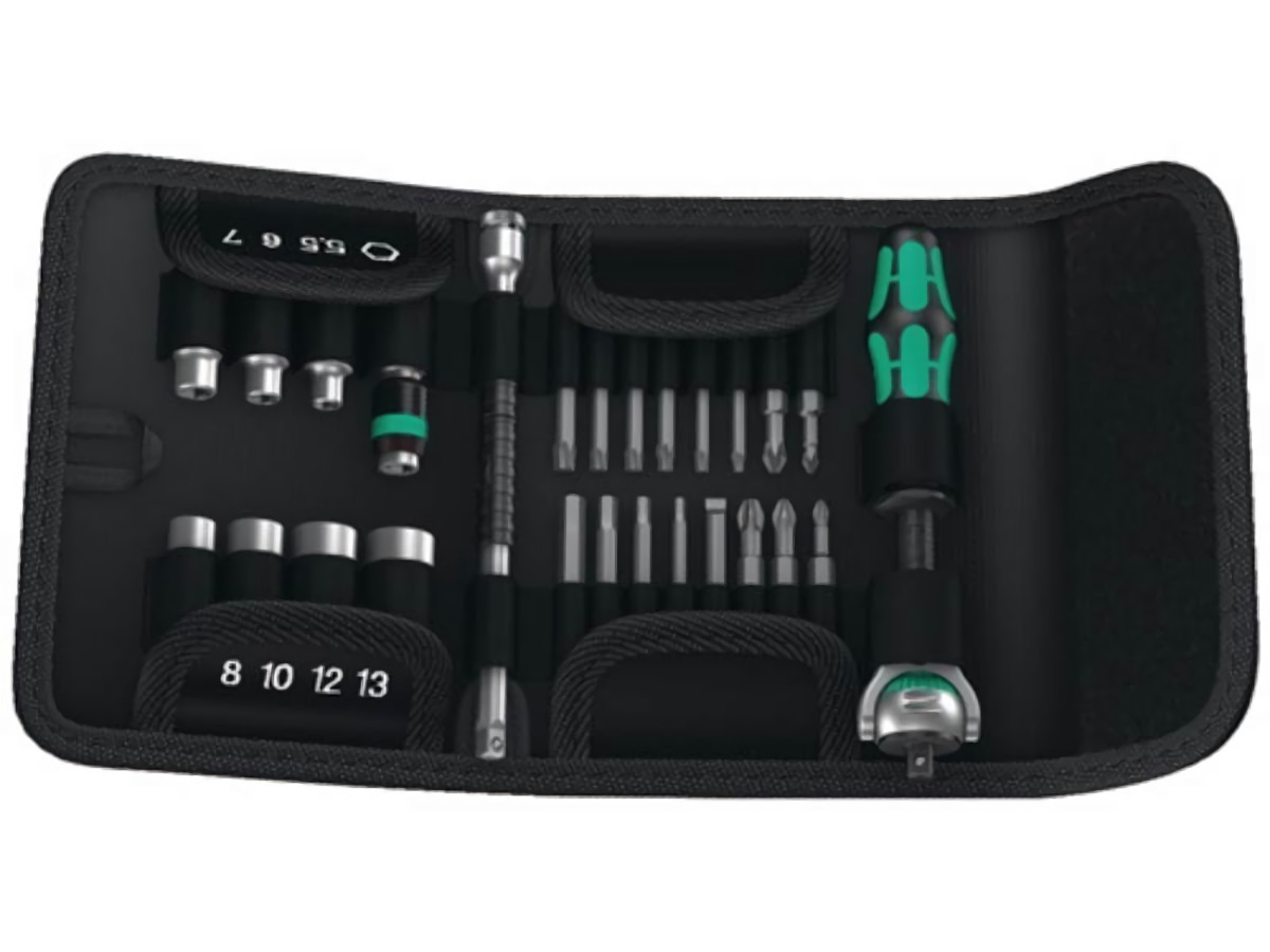 WERA 05051045001 Bit-/Steckschlüssel-Set KK Zyklop Speed 26-teilig Schlitz/PH/PZ