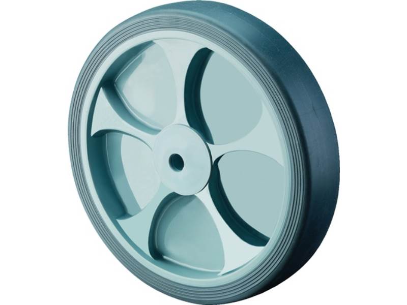 BS ROLLEN B44.126 Ersatzrad  Rad-Ø 125 mm Tragfähigkeit 120 kg Gummi grau Achs-Ø