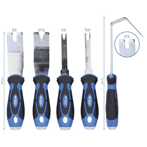 Brilliant Tools  BT511080 Cliplöser- und Schneidsatz, 5-tlg