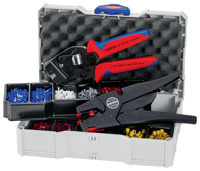 KNIPEX 97 90 16 Aderendhülsensortiment  1252 teilig 0,50 - 10,00 mm²  im Systain