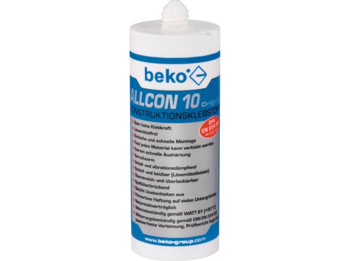 BEKO 260 100 150 Konstruktionskleber Allcon 10 ® beige EN 204: D4 150 ml