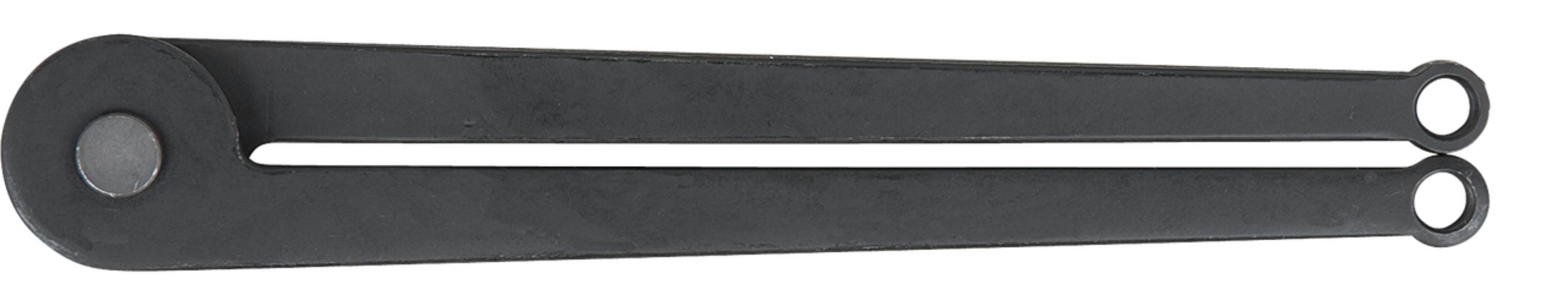 KS Tools 150.3207 Zweilochmutterndreher, verstellbar, Länge 215 mm
