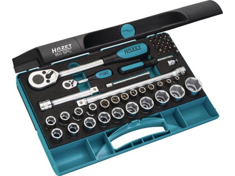 HAZET 953SPC Steckschlüssel-Satz 953SPC 47-teilig 1/4 + 1/2 '' Schlüsselweiten 5