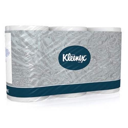 Kleenex Toilettenpapier 8440 3lagig 350Blatt weiß 6Rl./Pack.