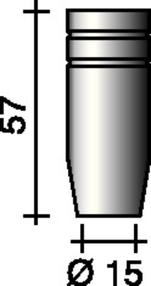 TRAFIMET MC0023 Gasdüse  konisch 15 mm passend für ERGOPLUS 25