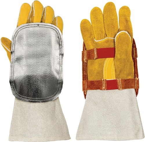 WELDAS 44-3008LB Handschutz  Rindspaltleder mit Glasfaser