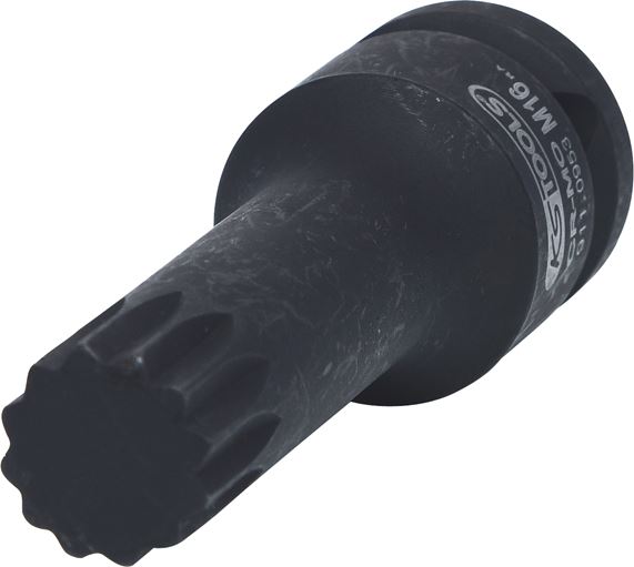 KS Tools 911.0953 1/2'' Kraft-Bit-Stecknuss Vielzahn, lang, M16