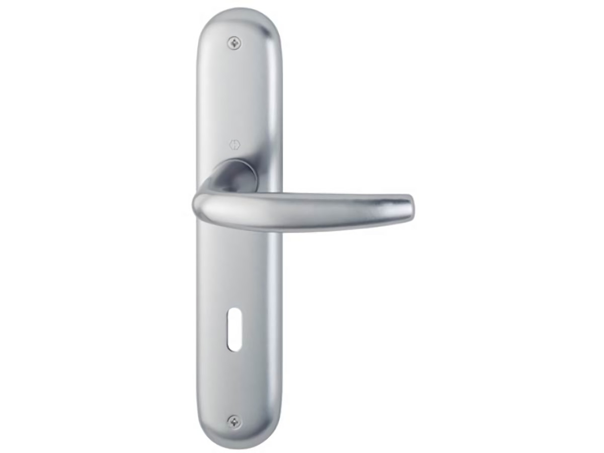 HOPPE 2791571 Langschildgarnitur Atlanta 1530/273P Aluminium F1 OB 72 mm DIN lin