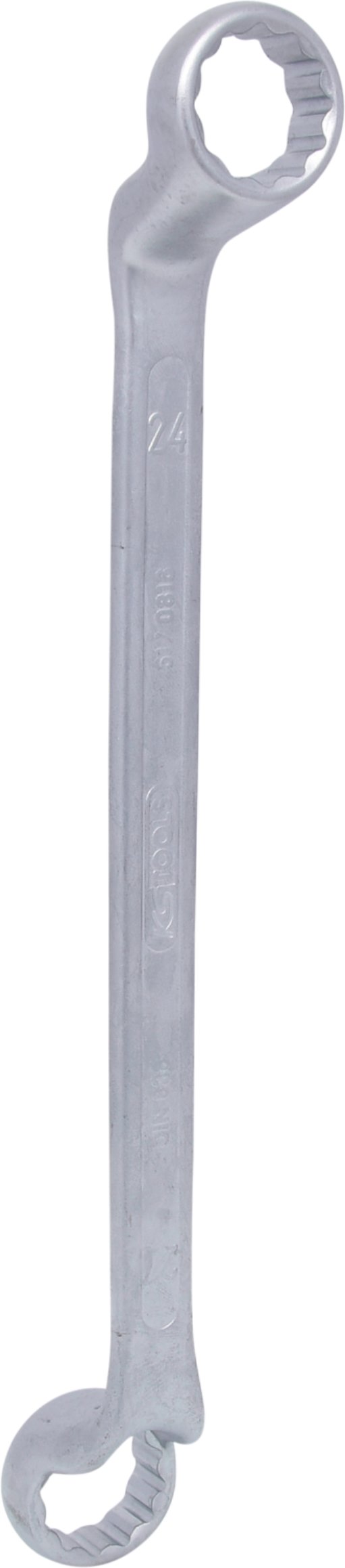 KS Tools 517.0816 CLASSIC Doppel-Ringschlüssel, gekröpft, 24x27mm