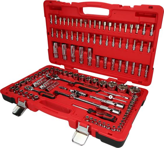 KS Tools 958.0711 1/4+1/2 CHROMEplus Steckschlüssel-Satz, 110-tlg.